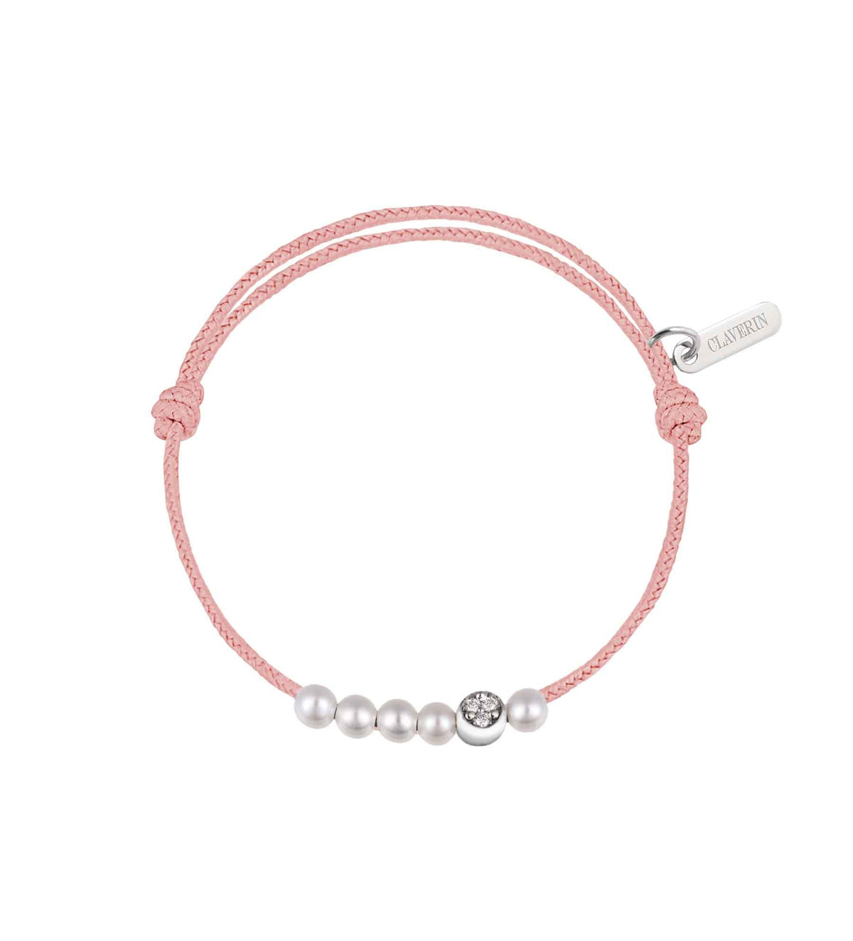 6 Little Diamond Moon cordon rose poudré