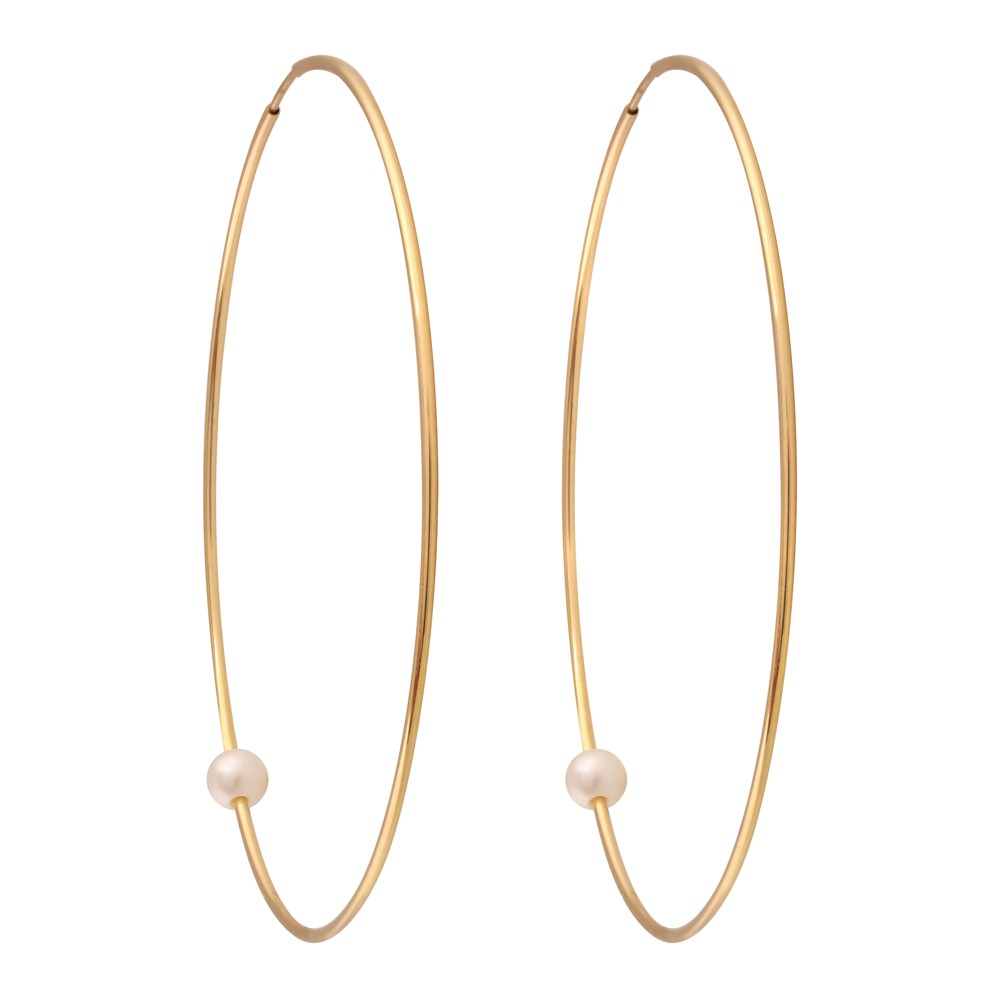 Pearly Hoop XL perles blanches