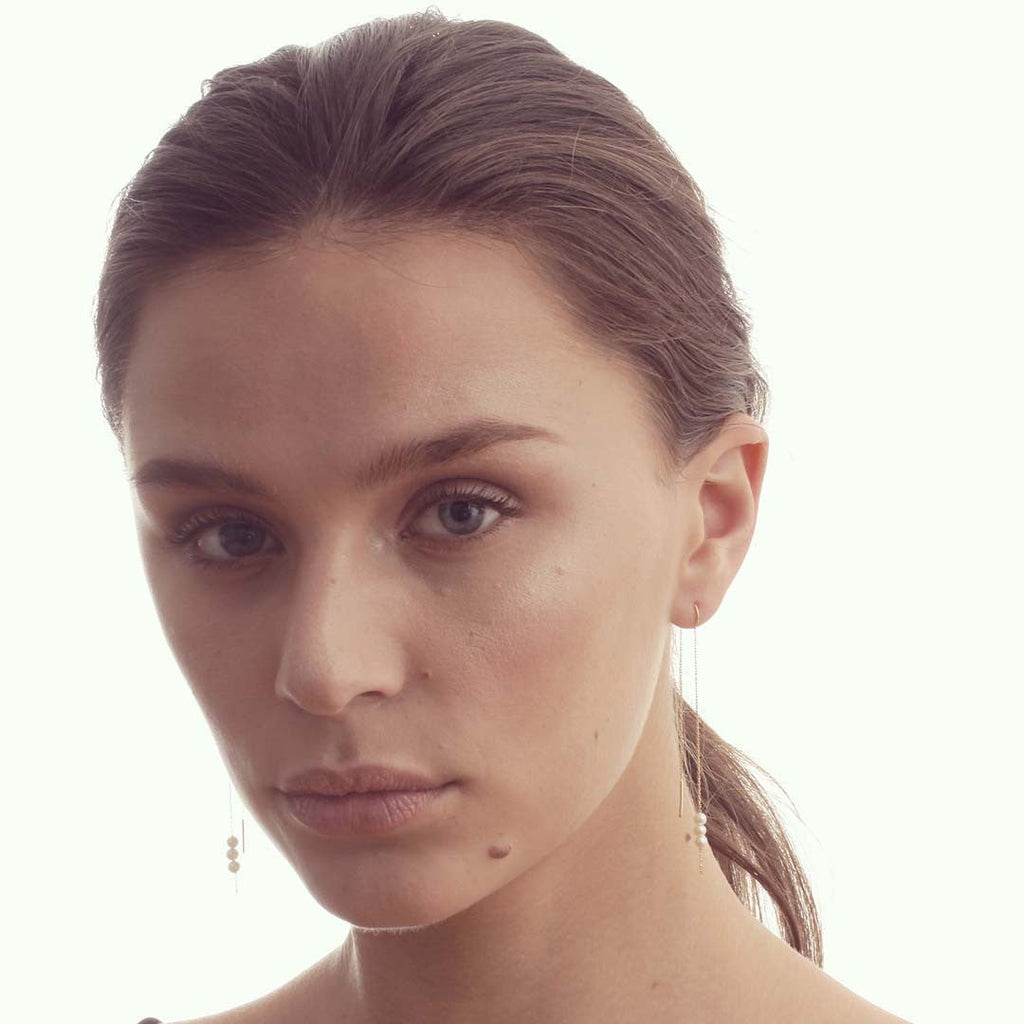 Boucles d'oreilles Long Rosary