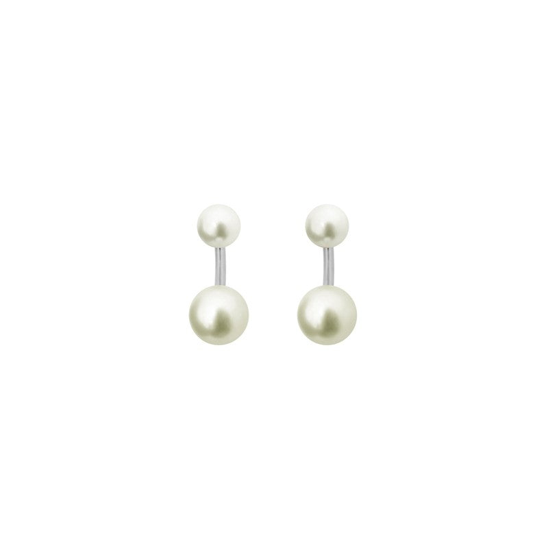 BO Le Jonc or blanc et perles blanches