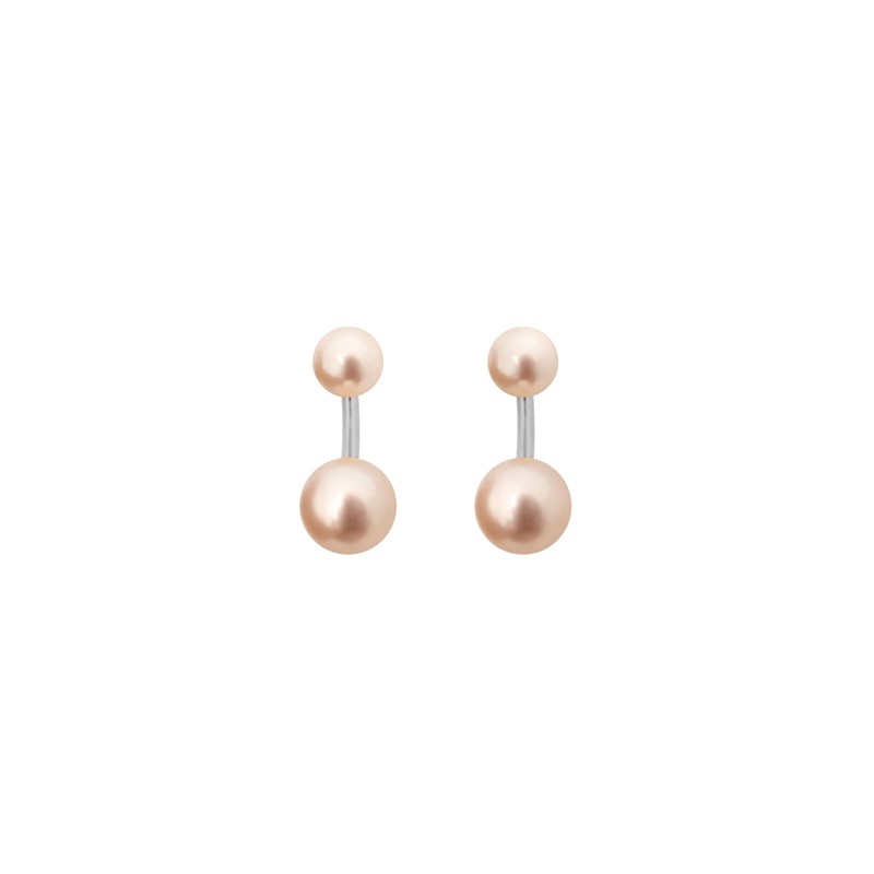 BO Le Jonc or blanc et perles roses