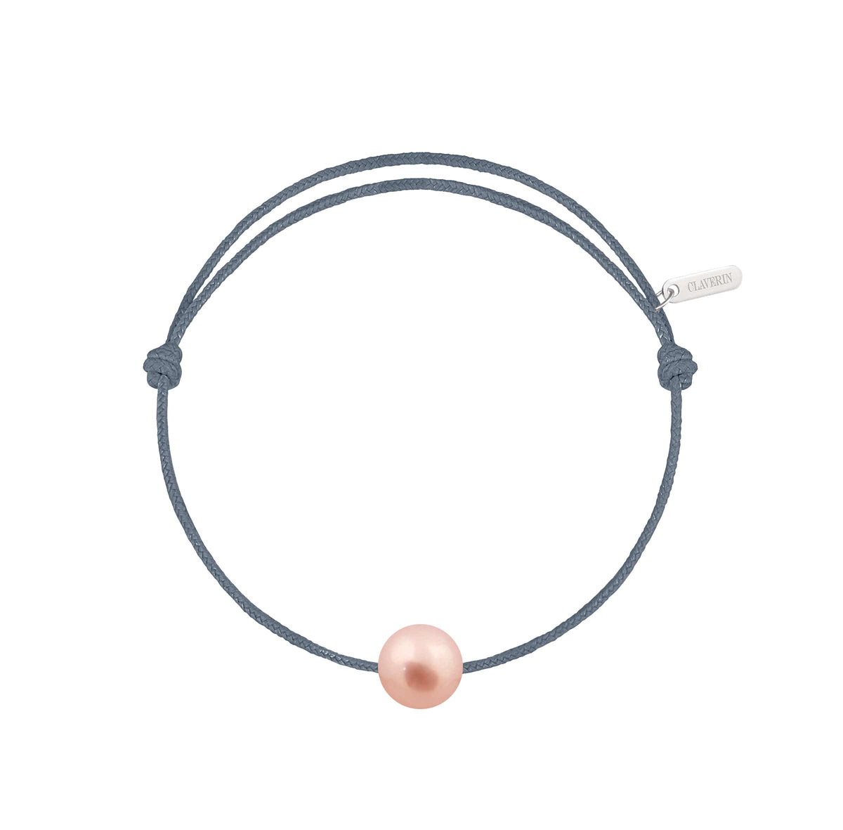 Simply pearly perle rose cordon gris cendré