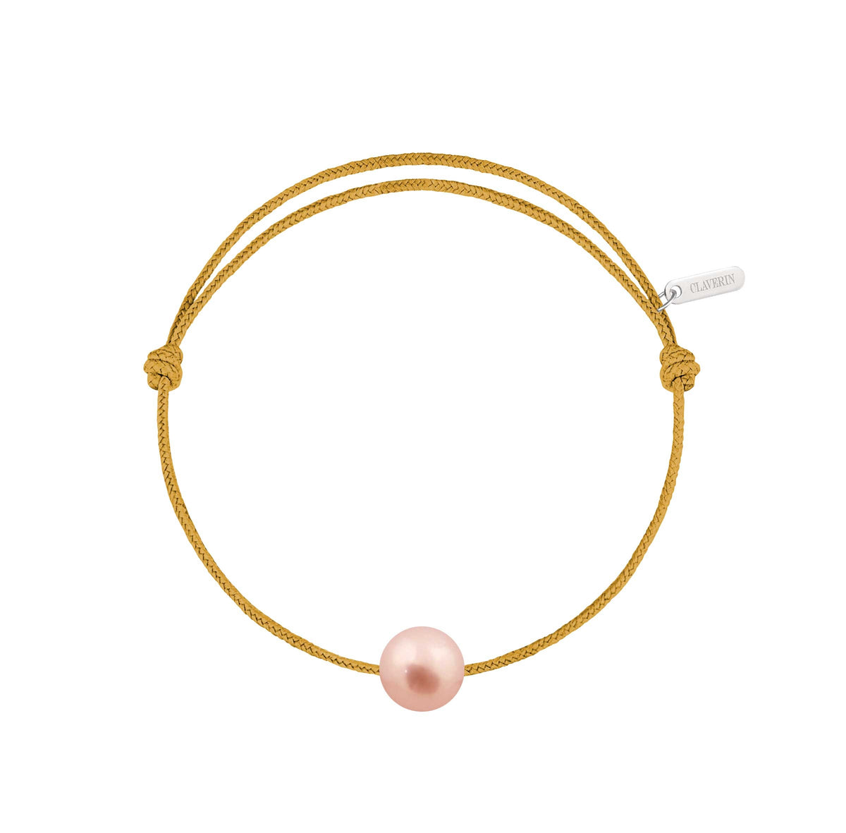 Simply pearly perle rose cordon moutarde