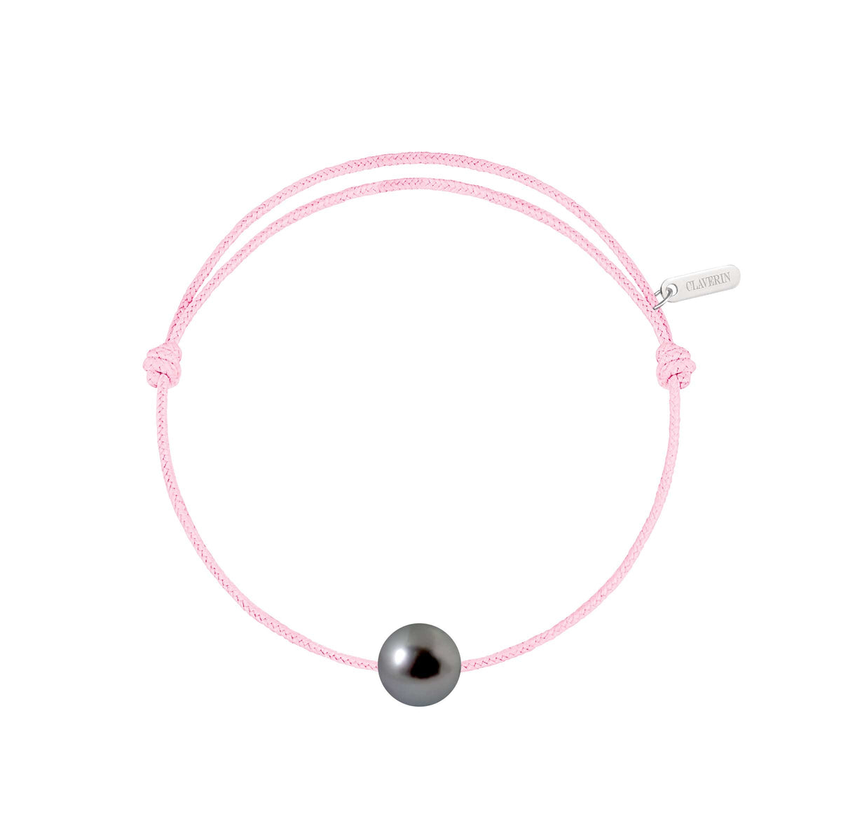 Simply pearly perle noire de Tahiti cordon baby rose