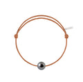 Simply pearly perle noire de Tahiti cordon camel