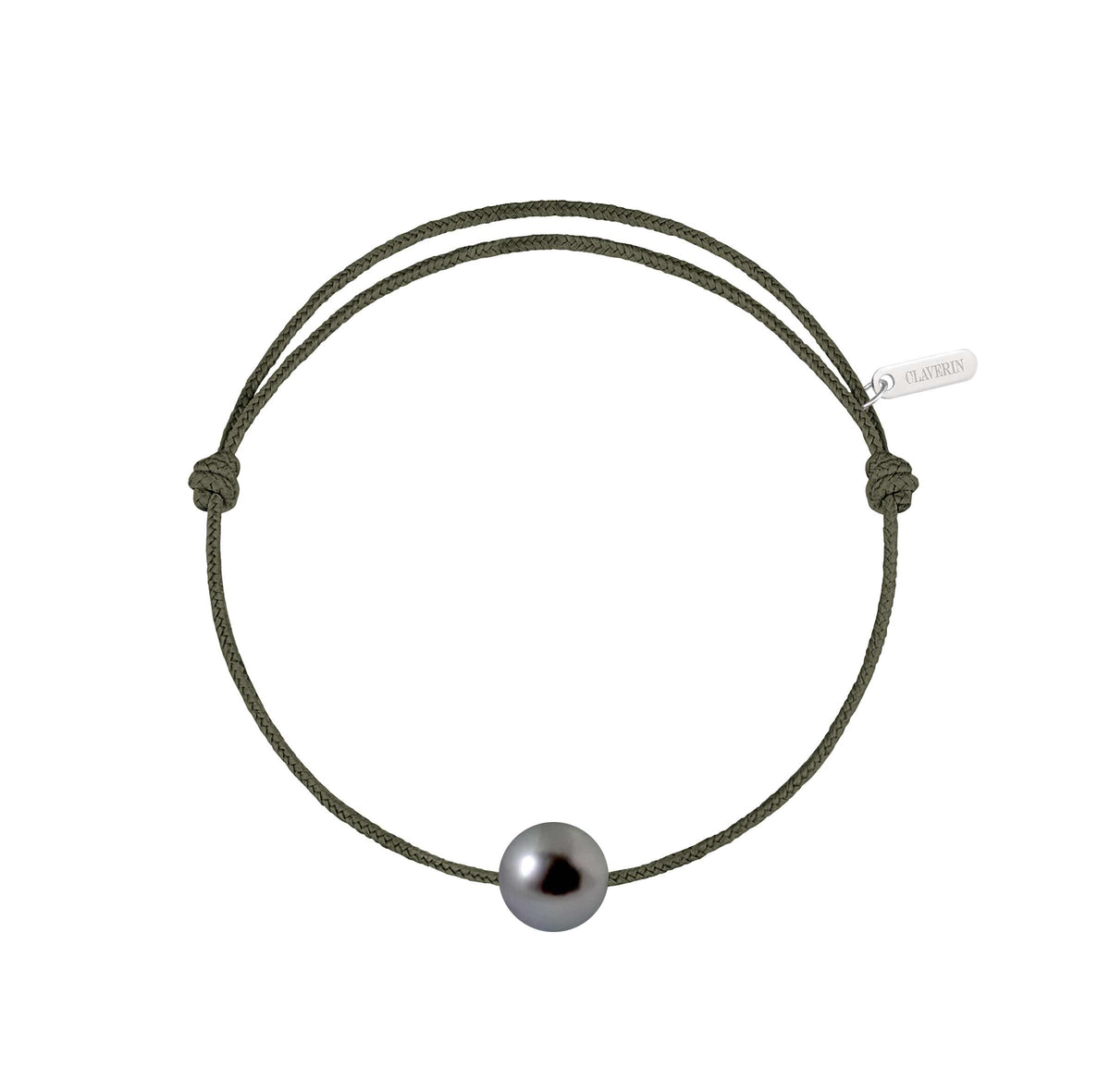 Simply pearly perle noire de Tahiti cordon kaki