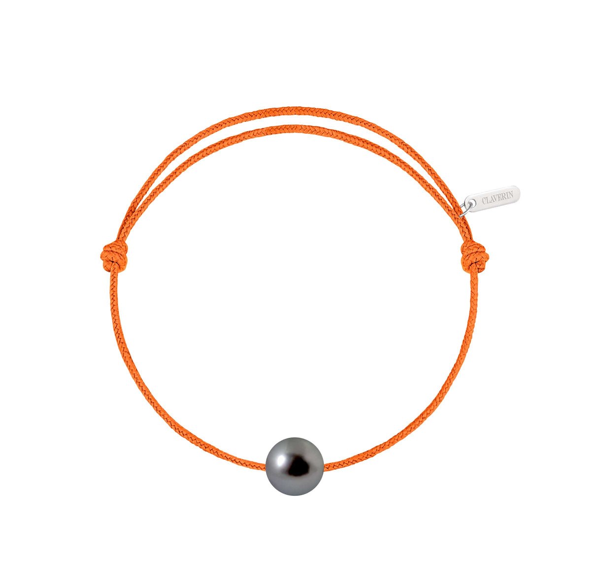 Simply pearly perle noire de Tahiti cordon mandarine
