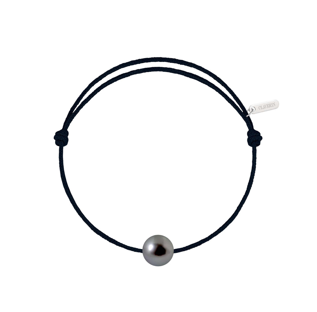 Simply pearly perle noire de Tahiti cordon noir charbon