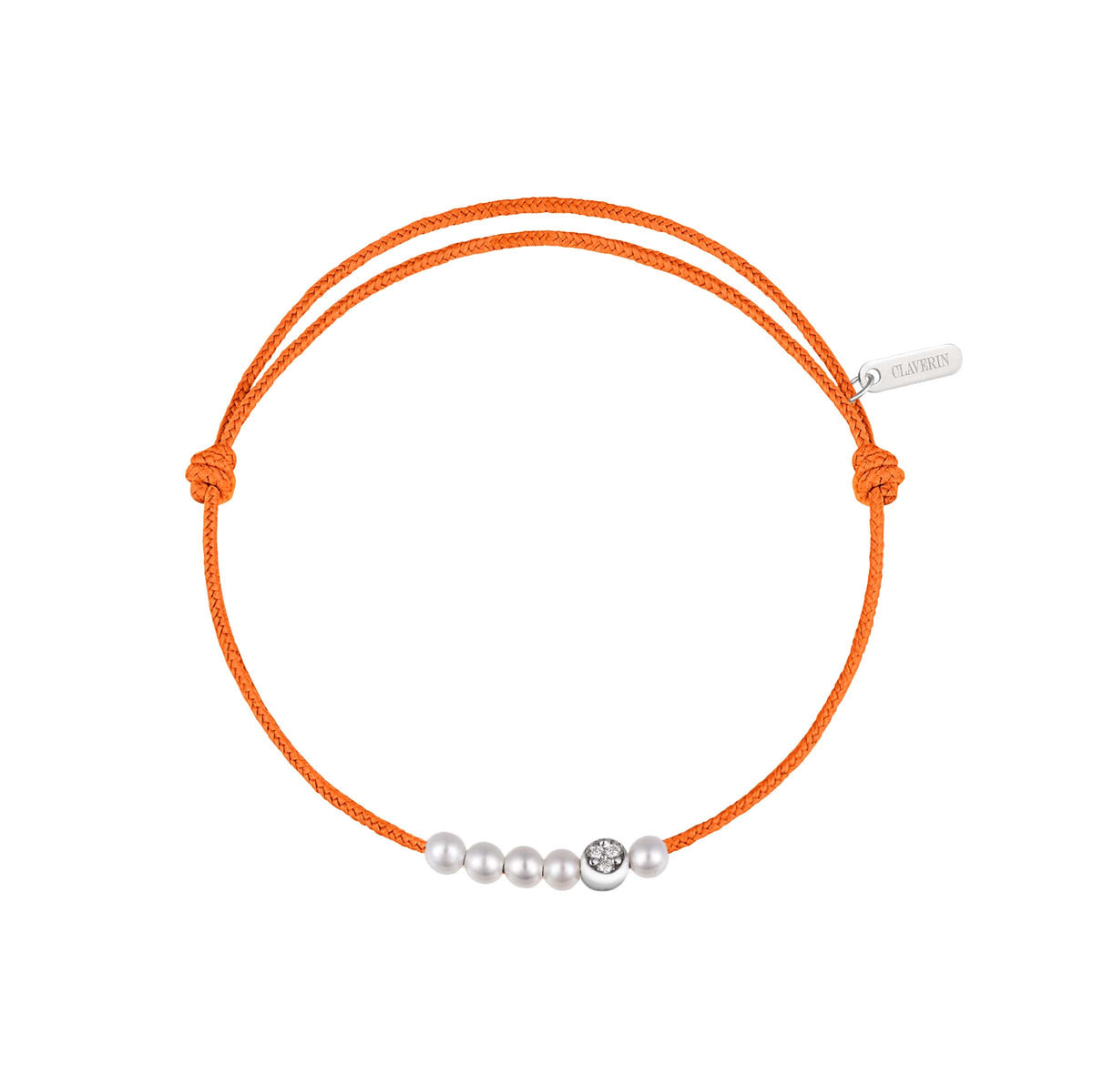 6 Little Diamond Moon cordon mandarine