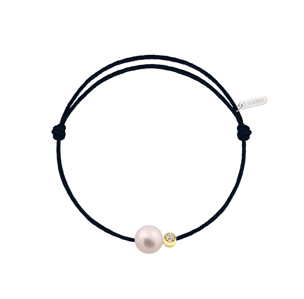 Simply Diamond Moon cordon noir charbon