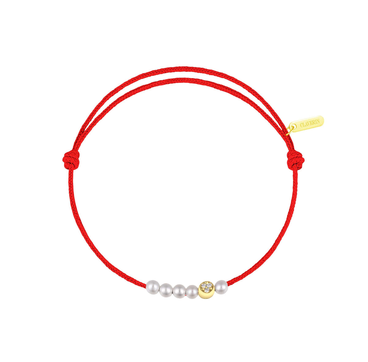 6 Little Diamond Moon cordon rouge corail