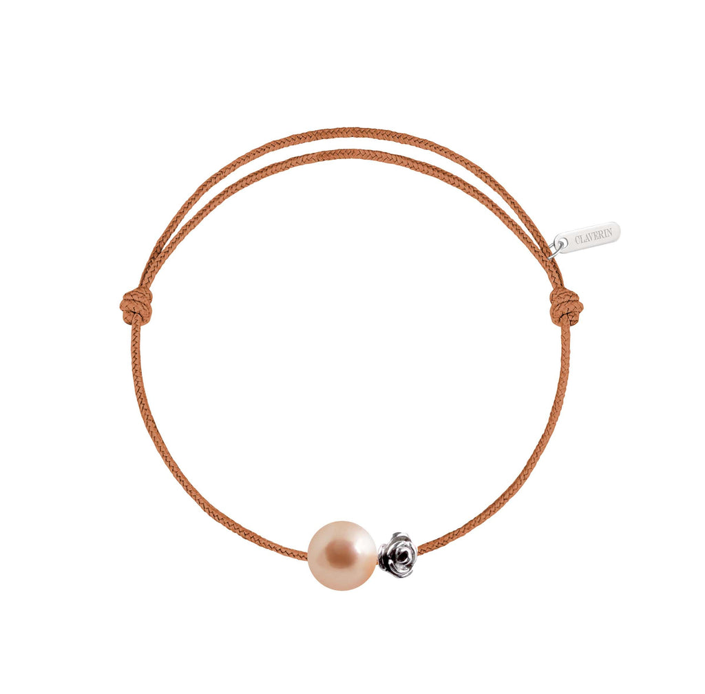 Pearly gold flower perle rose cordon camel