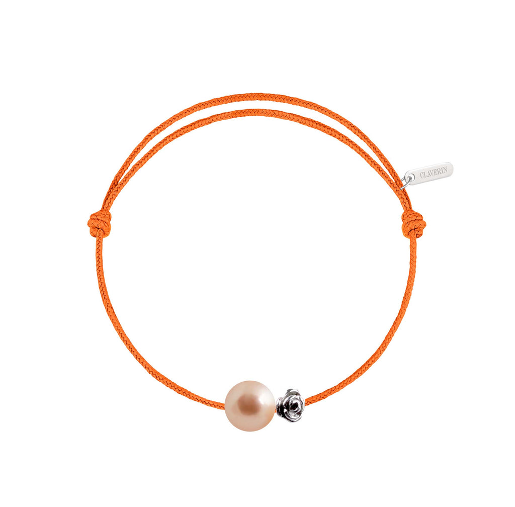 Pearly gold flower perle rose cordon mandarine