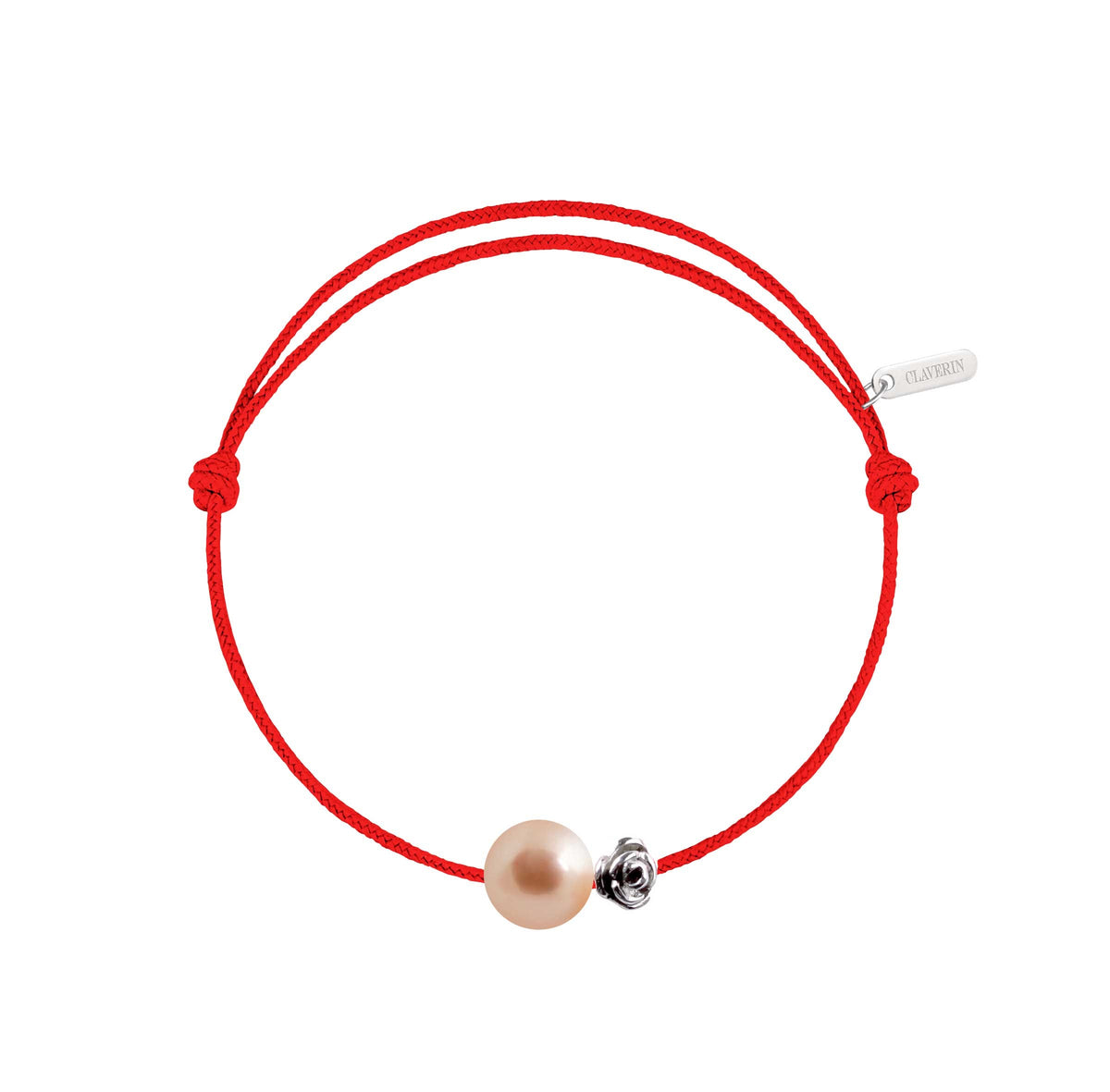 Pearly gold flower perle rose cordon rouge corail