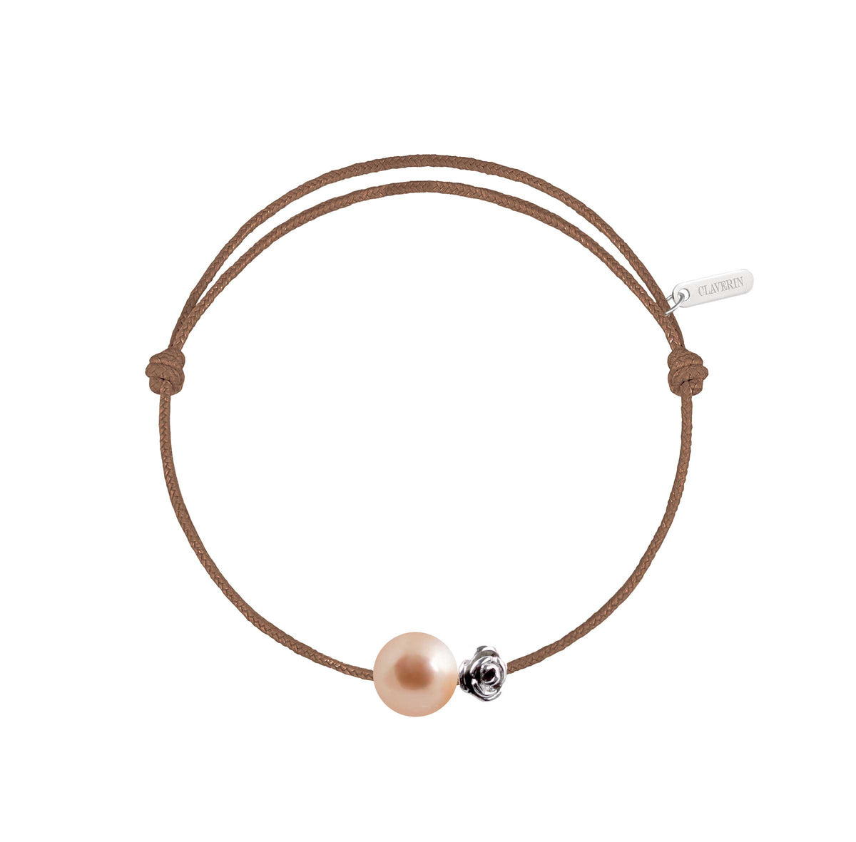 Pearly gold flower perle rose cordon taupe