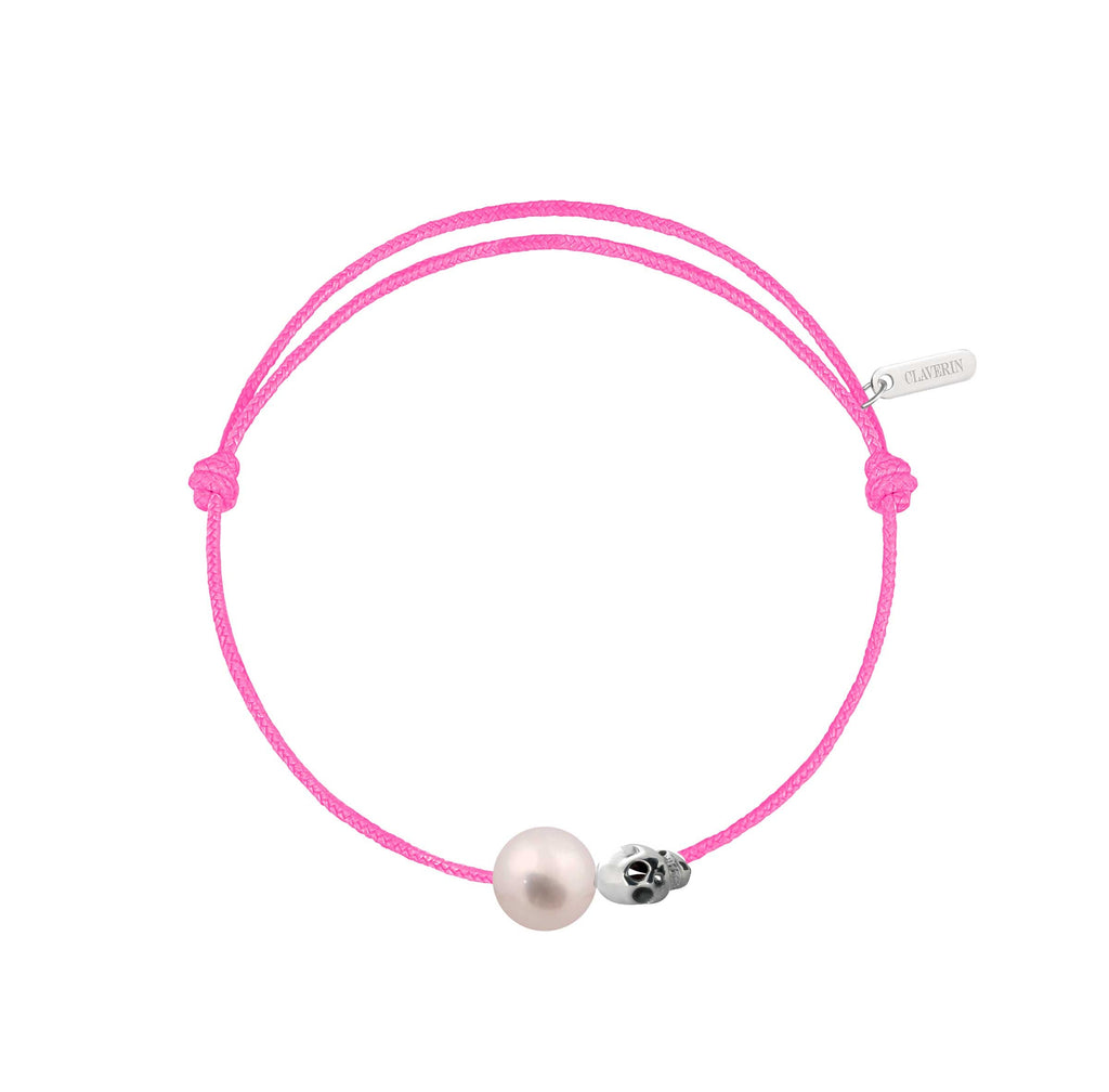 Pearly gold skull cordon rose fuchsia