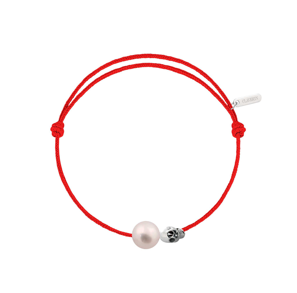 Pearly gold skull cordon rouge corail