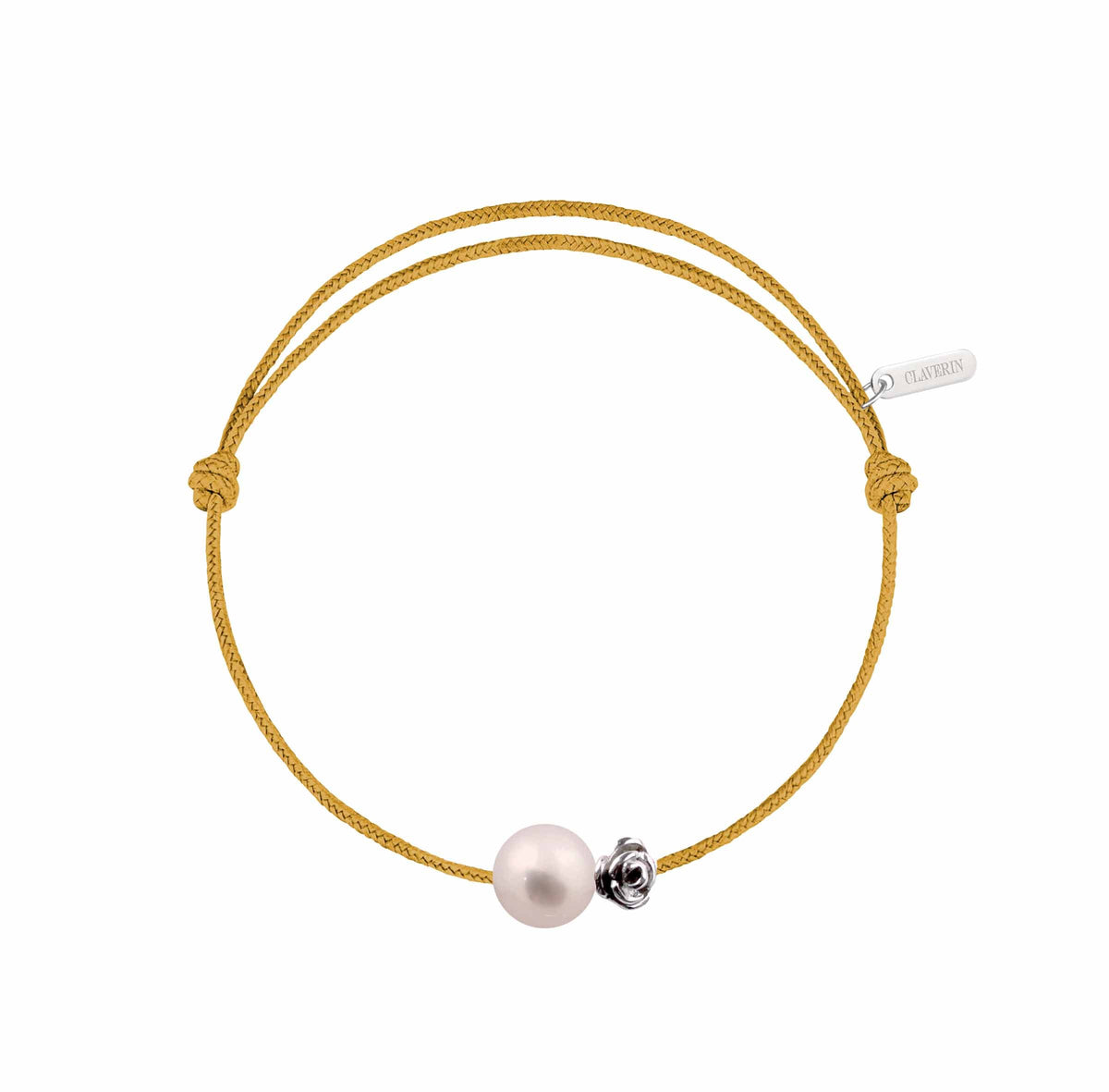 Pearly gold flower cordon moutarde