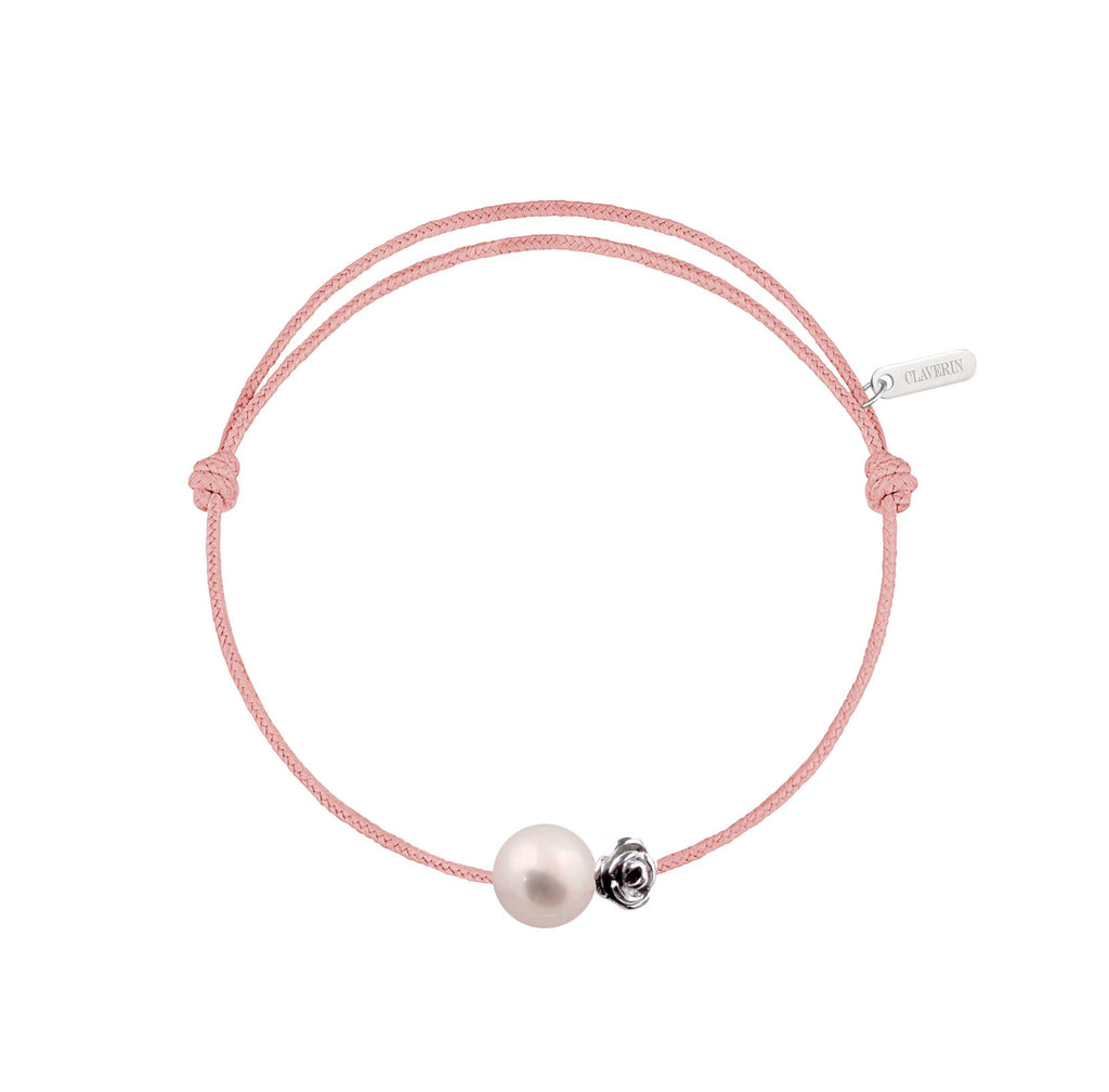 Pearly gold flower cordon rose poudré