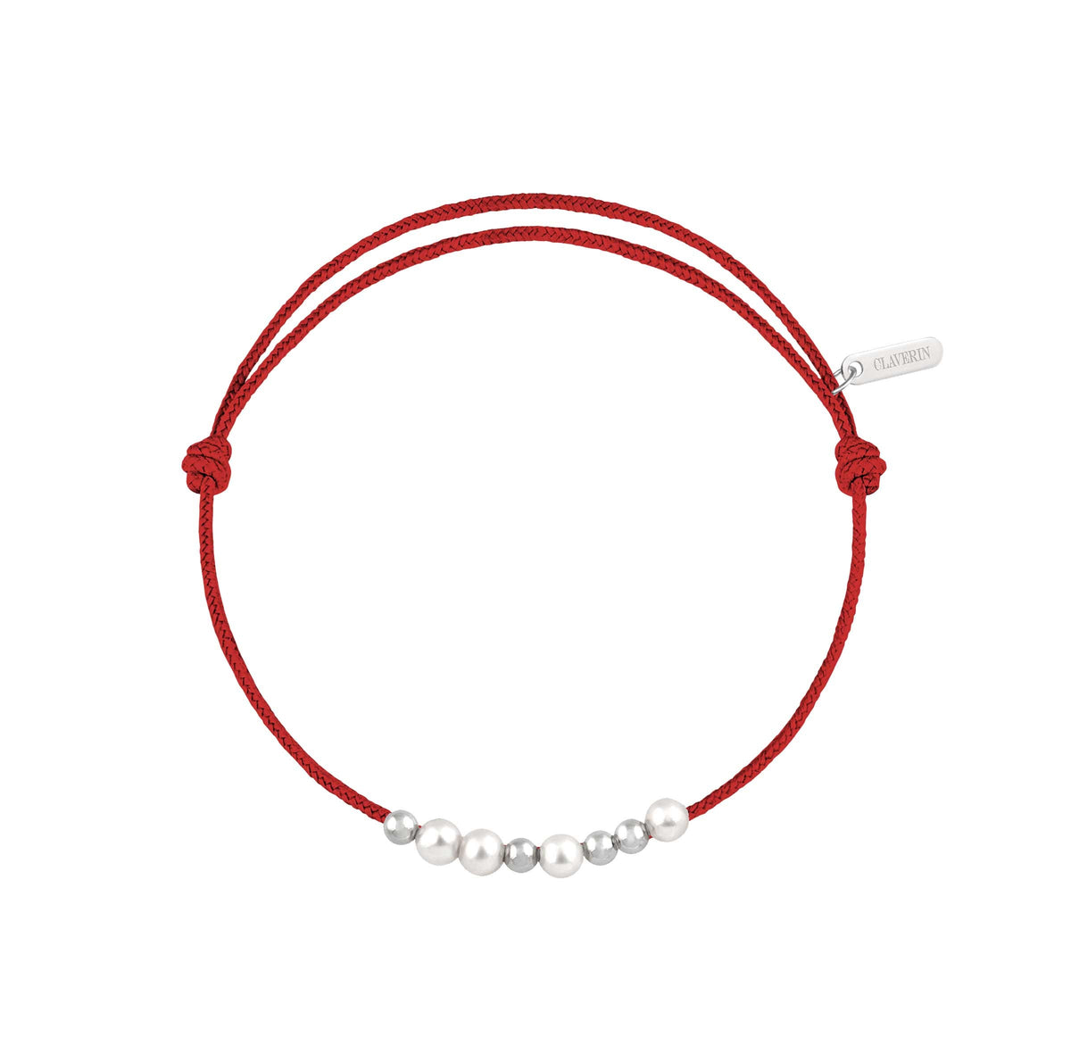8 little treasures perles blanches cordon rouge passion