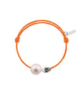 Baby pirate perle blanche cordon mandarine