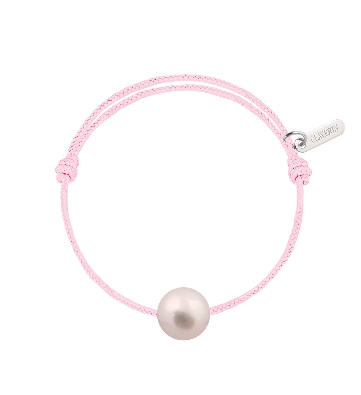 Baby pearly perle blanche cordon baby rose
