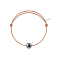 Simply pearly perle noire de Tahiti cordon camel