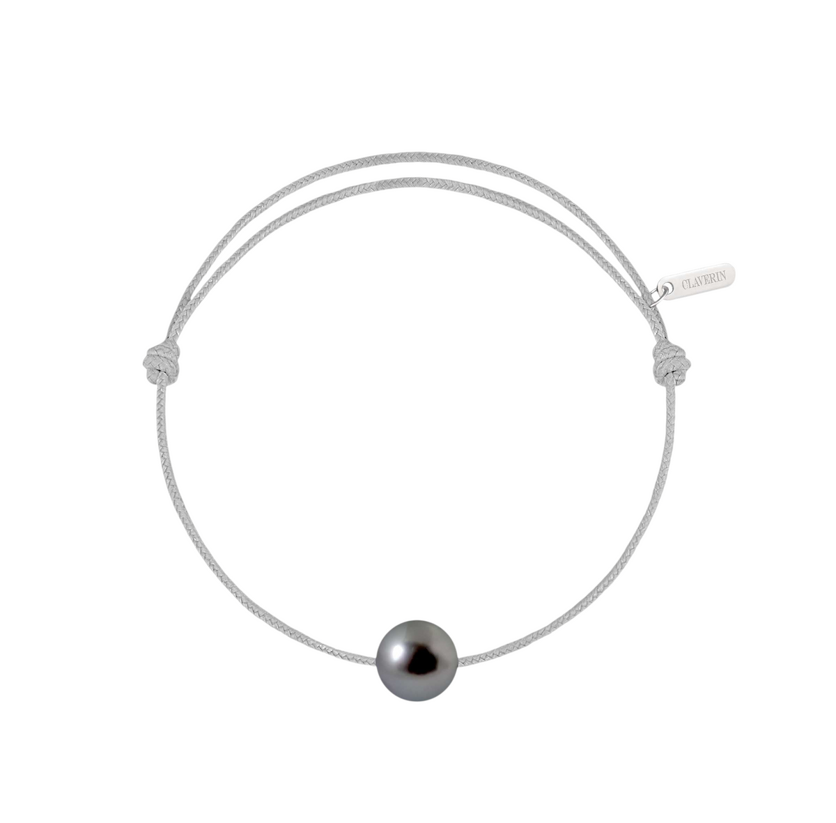 Simply pearly perle noire de Tahiti cordon gris perle