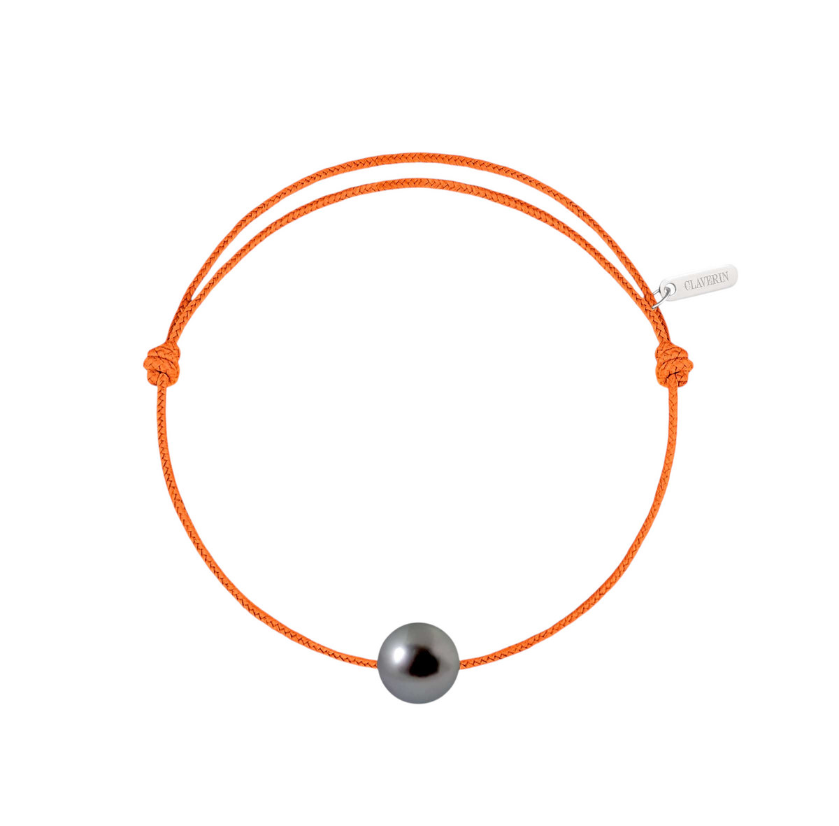 Simply pearly perle noire de Tahiti cordon mandarine