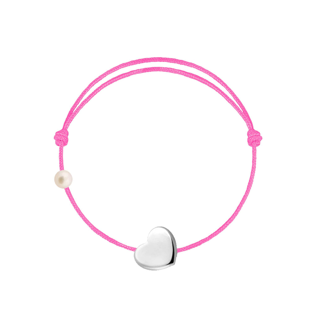 Le Coeur cordon rose fuschia