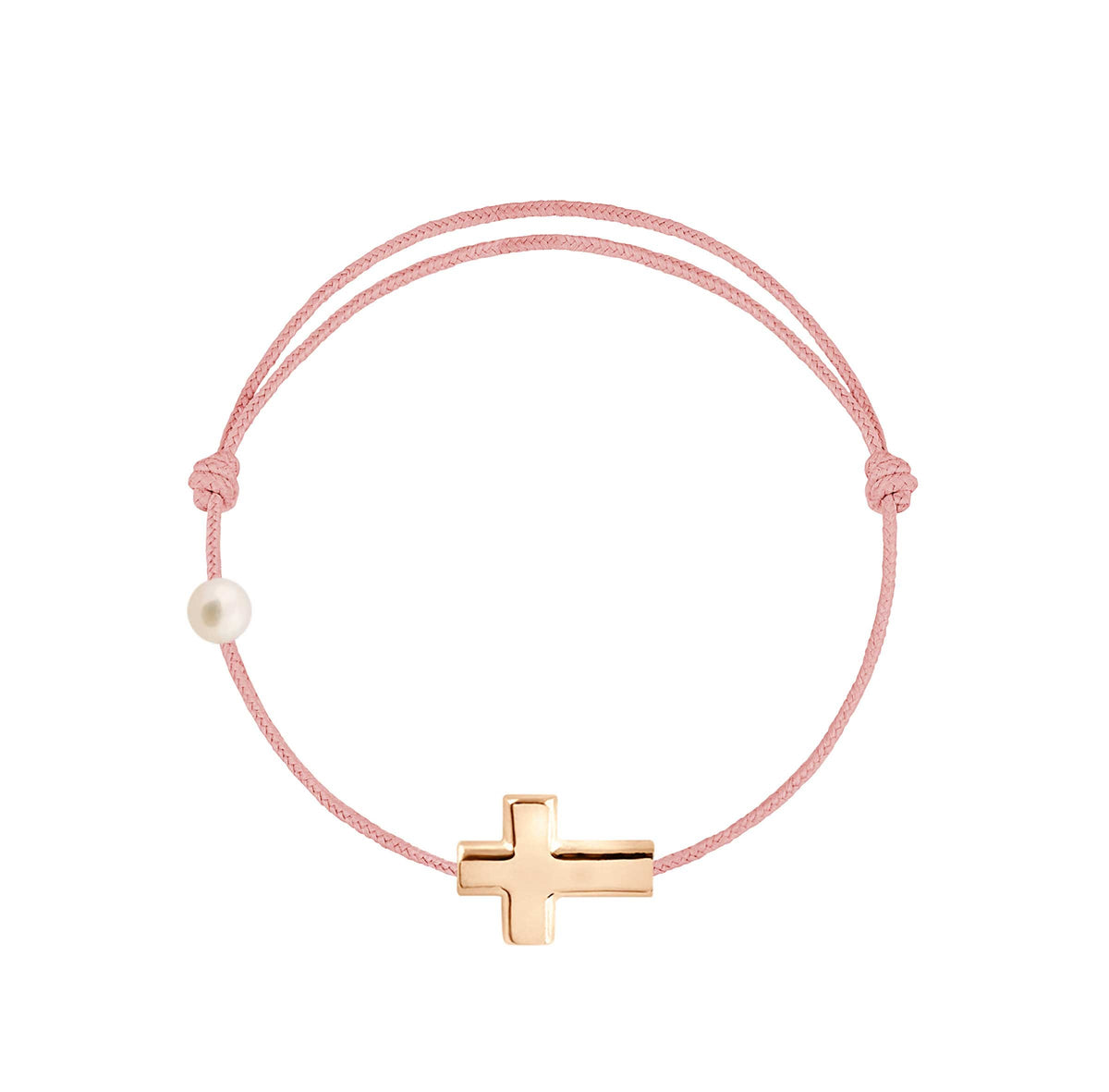 La Croix cordon rose poudré