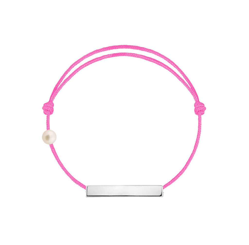 La Plaque cordon rose fuchsia