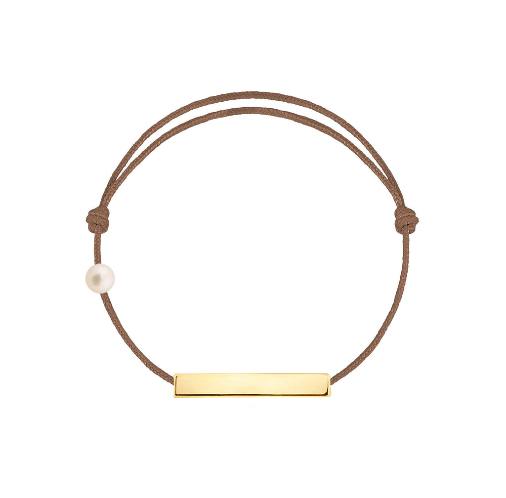 La Plaque cordon taupe