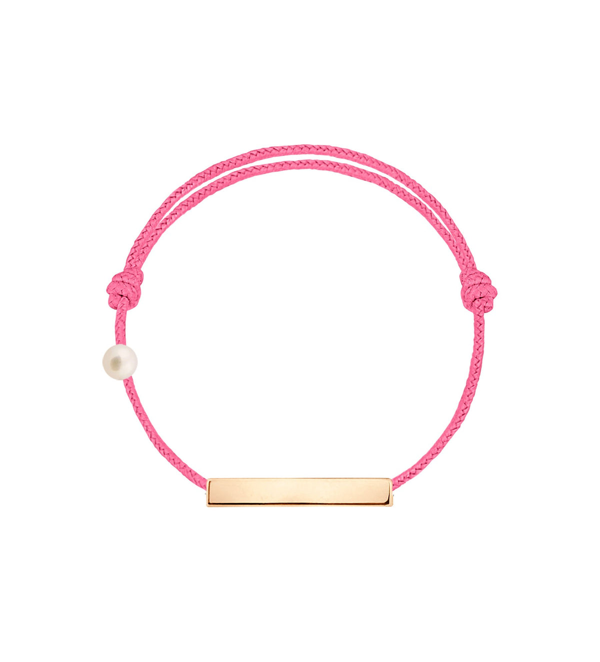 La Plaque cordon rose fuschia