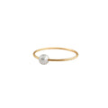 Bague Simply Mini or jaune perle blanche