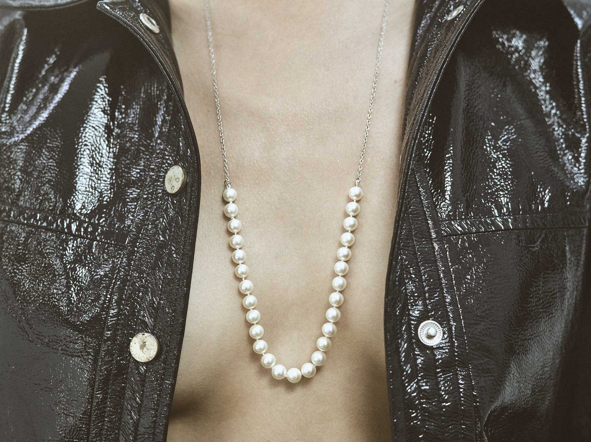 Rock my pearls perles blanches et or blanc