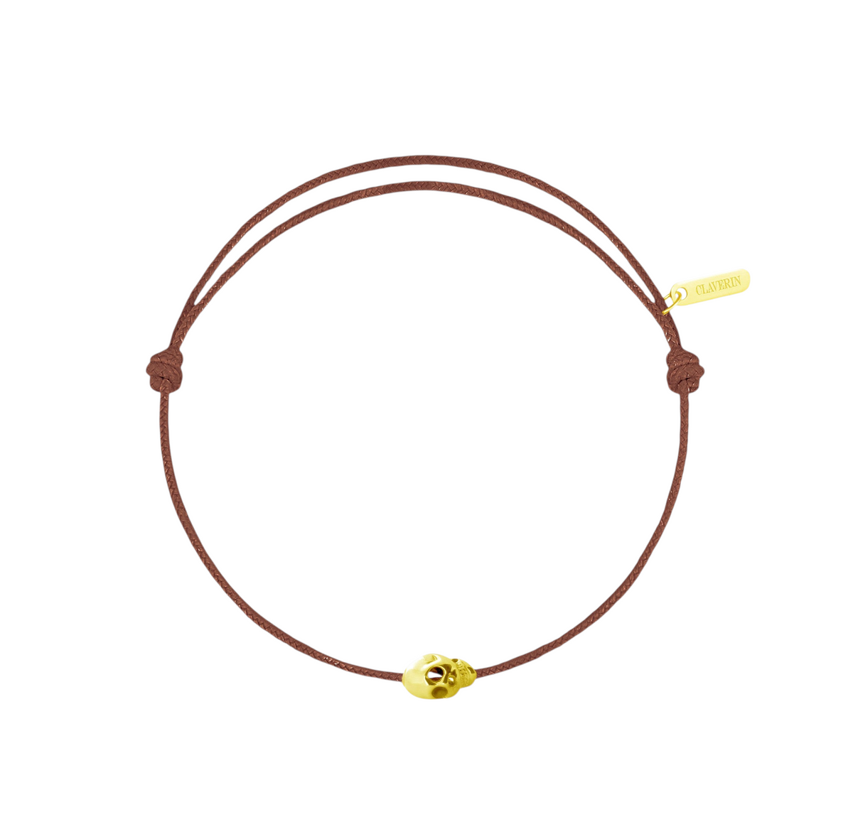 Gold Skull cordon chocolat