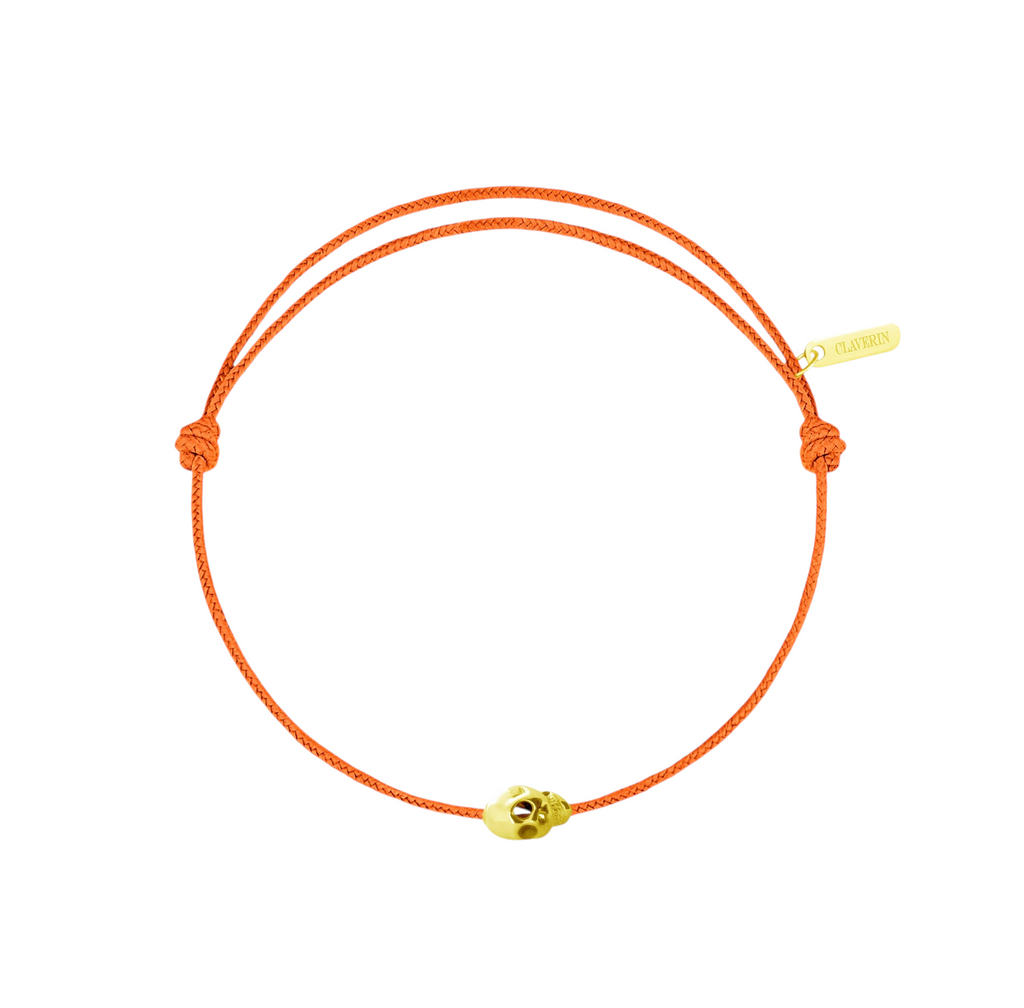Gold Skull cordon mandarine