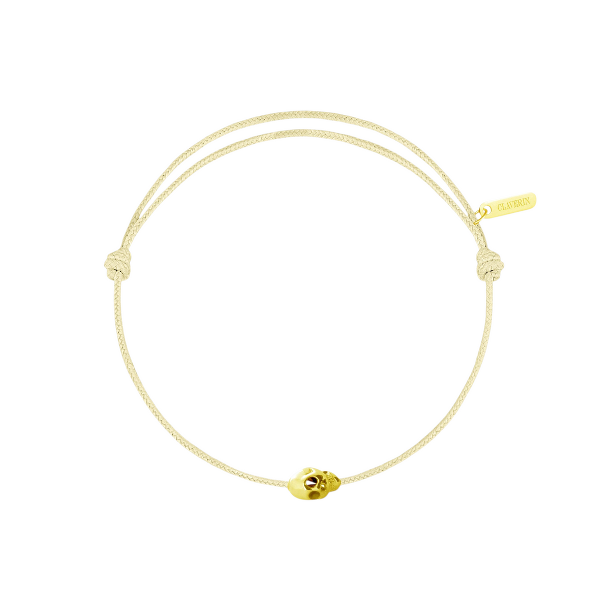Gold Skull cordon jaune pâle