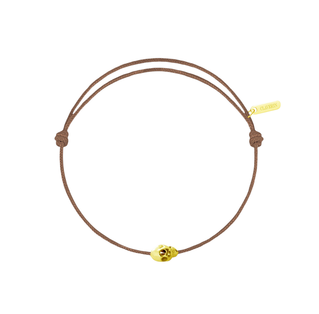 Gold Skull cordon taupe