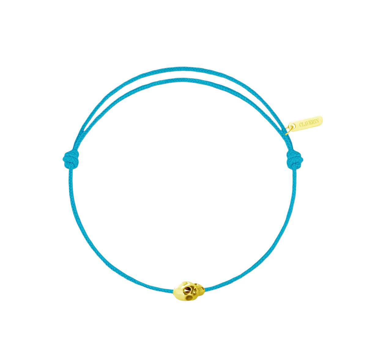 Gold Skull cordon turquoise