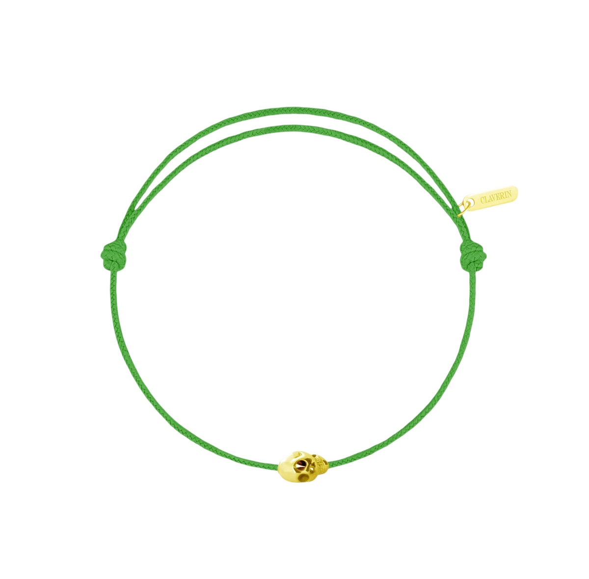 Gold Skull cordon vert pop