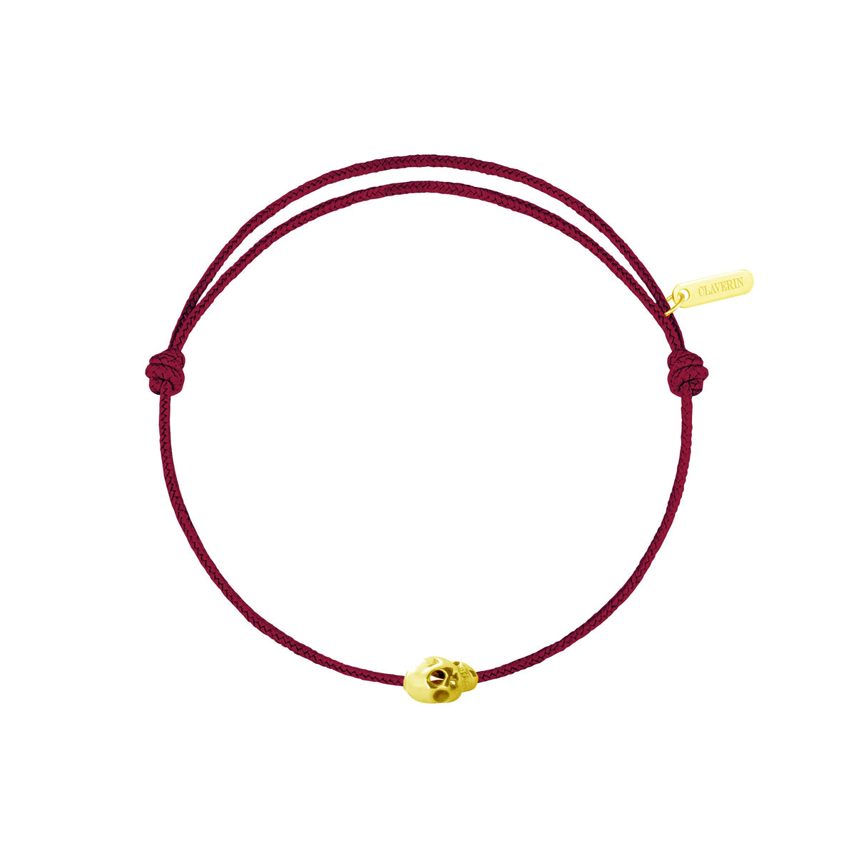 Gold Skull cordon bordeaux