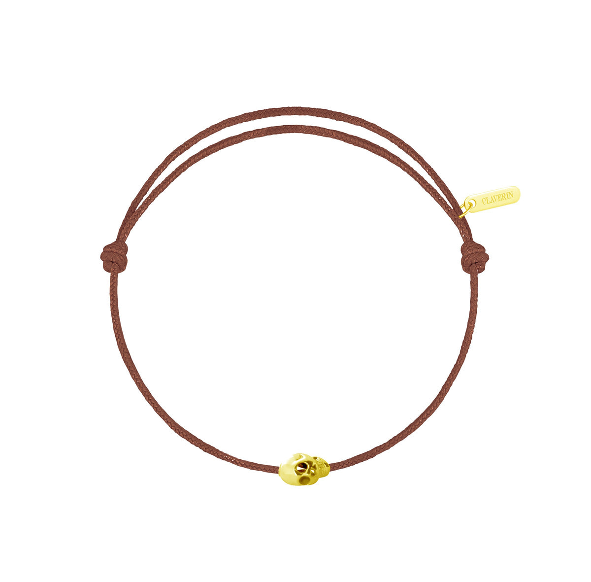 Gold Skull cordon chocolat