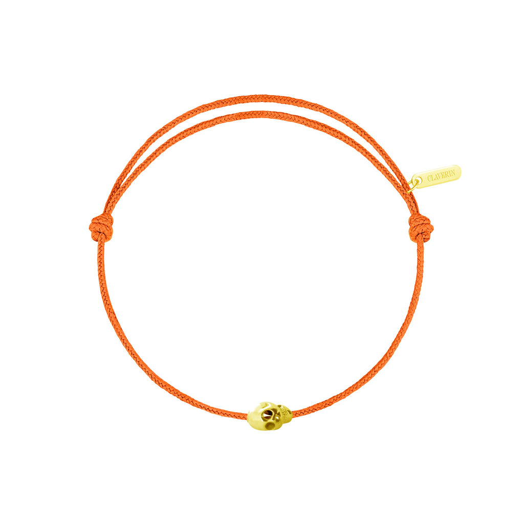 Gold Skull cordon mandarine
