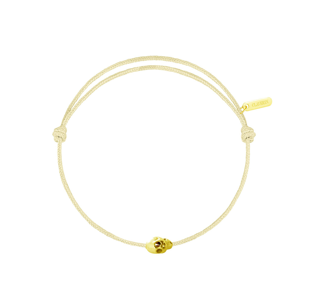 Gold Skull cordon jaune pâle