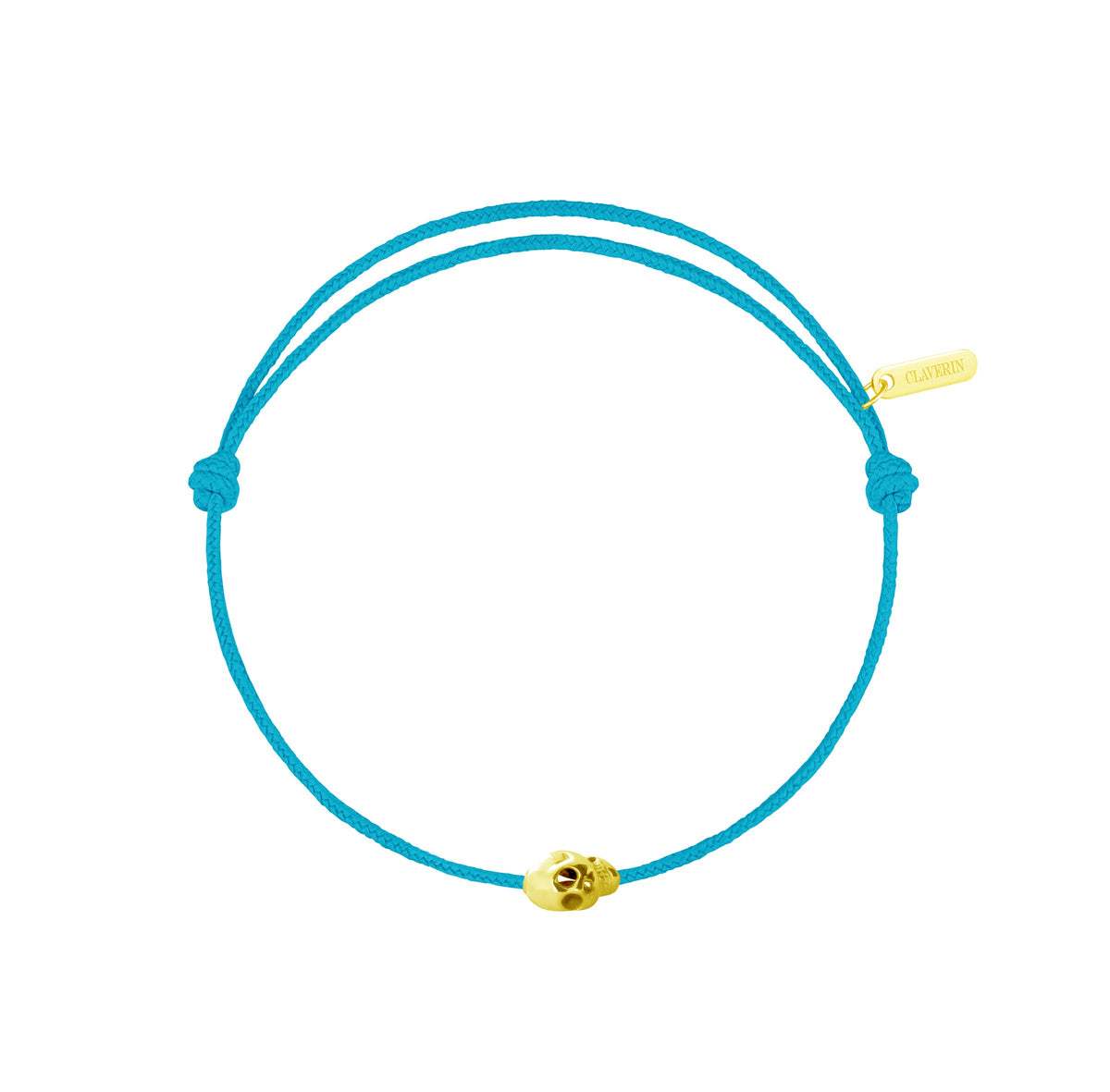 Gold Skull cordon turquoise
