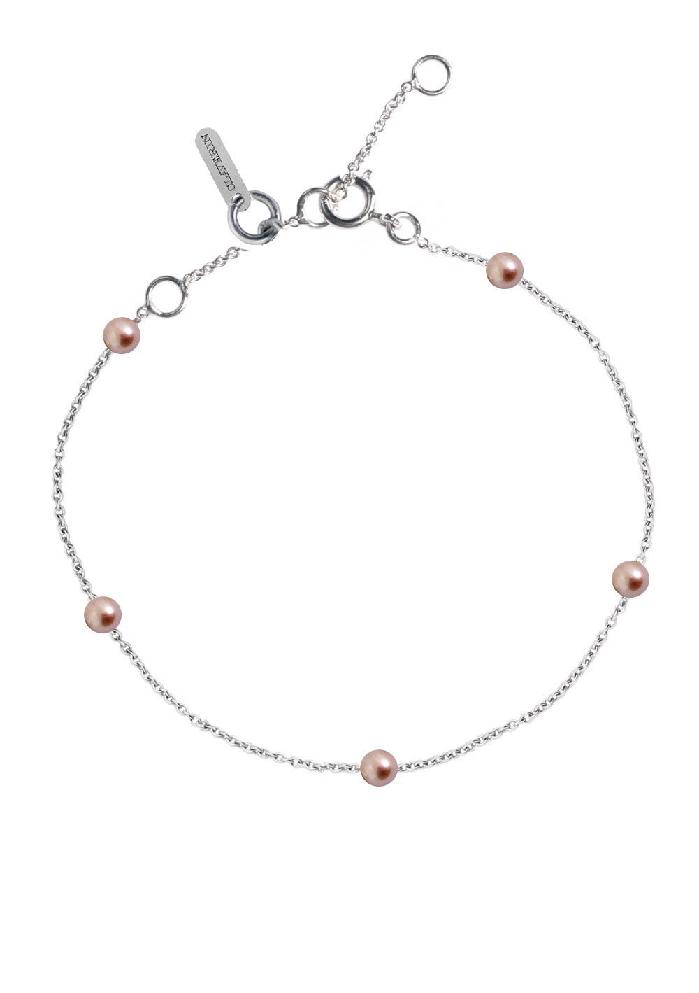 Bracelet Give me 5 perles roses