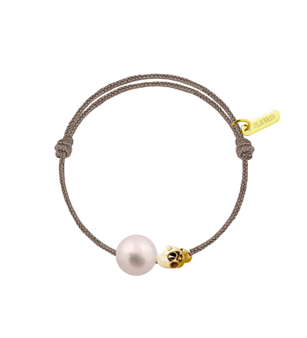Baby pirate perle rose cordon taupe
