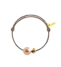 Baby flower perle rose cordon taupe